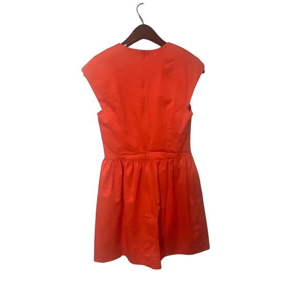 French Connection Orange Poplin Short Dress, Size 6, KB423 - Picture 5 of 5